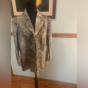 Chico’s Jacquard jacket size Large.